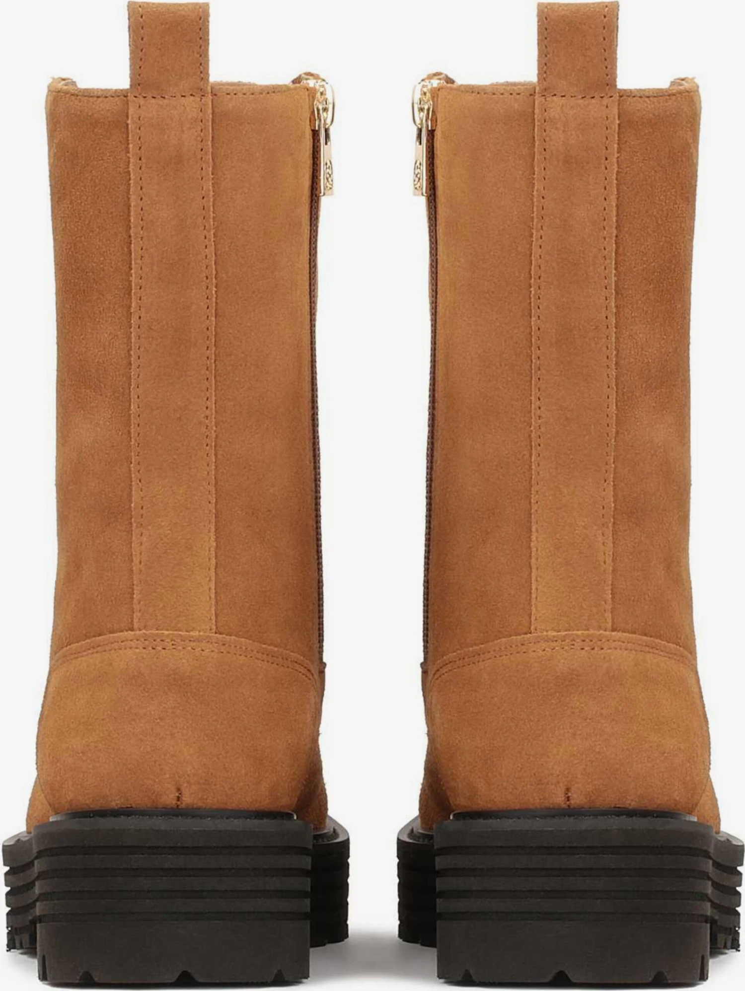 Kazar Enkellaarsjes Veterlaarsjes Dames Cognac 5 Kazar Enkellaarsjes Veterlaarsjes Dames Cognac - Afbeelding 3