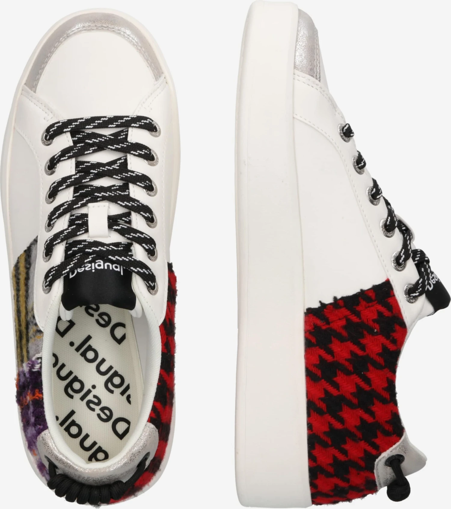 Desigual Casual Sneakers Sneakers Laag TARTAN Dames Wit 4 Desigual Casual Sneakers Sneakers Laag TARTAN Dames Wit - Afbeelding 2