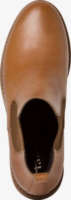 Tamaris Enkellaarsjes Chelsea Boots Dames Cognac -Damesschoenen Winkel 0ef5607e17833151585da34b4349ad3a