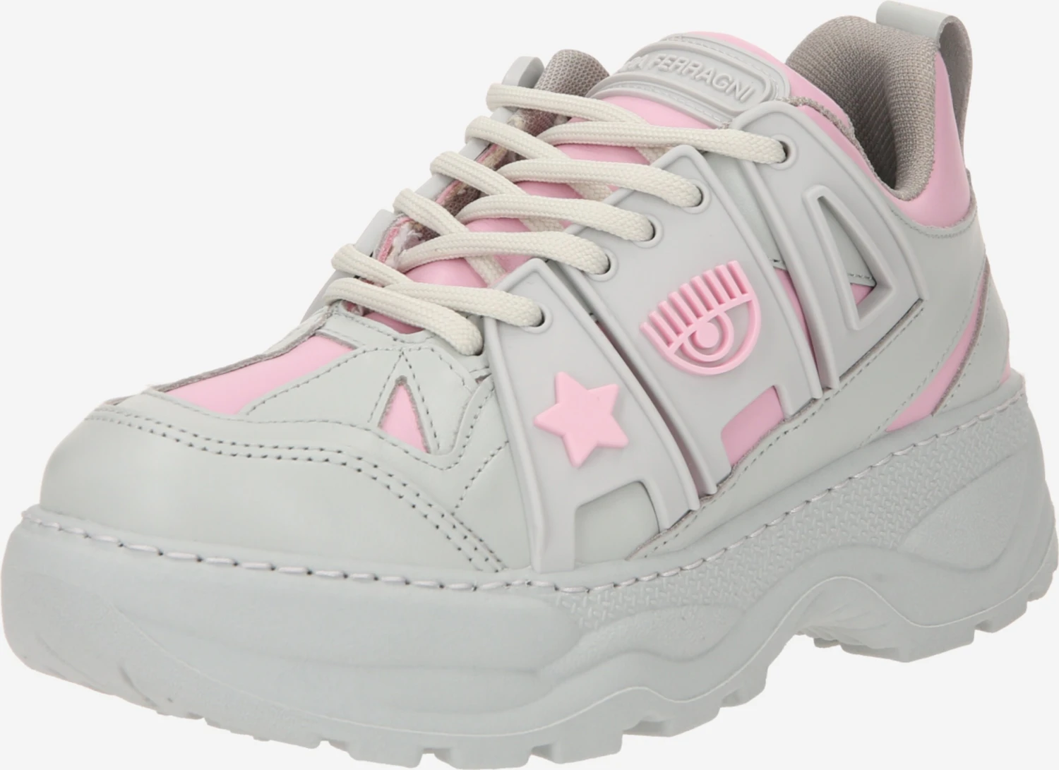 Chiara Ferragni Fashion Sneakers Sneakers Laag EYEFLY Dames Grijs 3 Chiara Ferragni Fashion Sneakers Sneakers Laag EYEFLY Dames Grijs