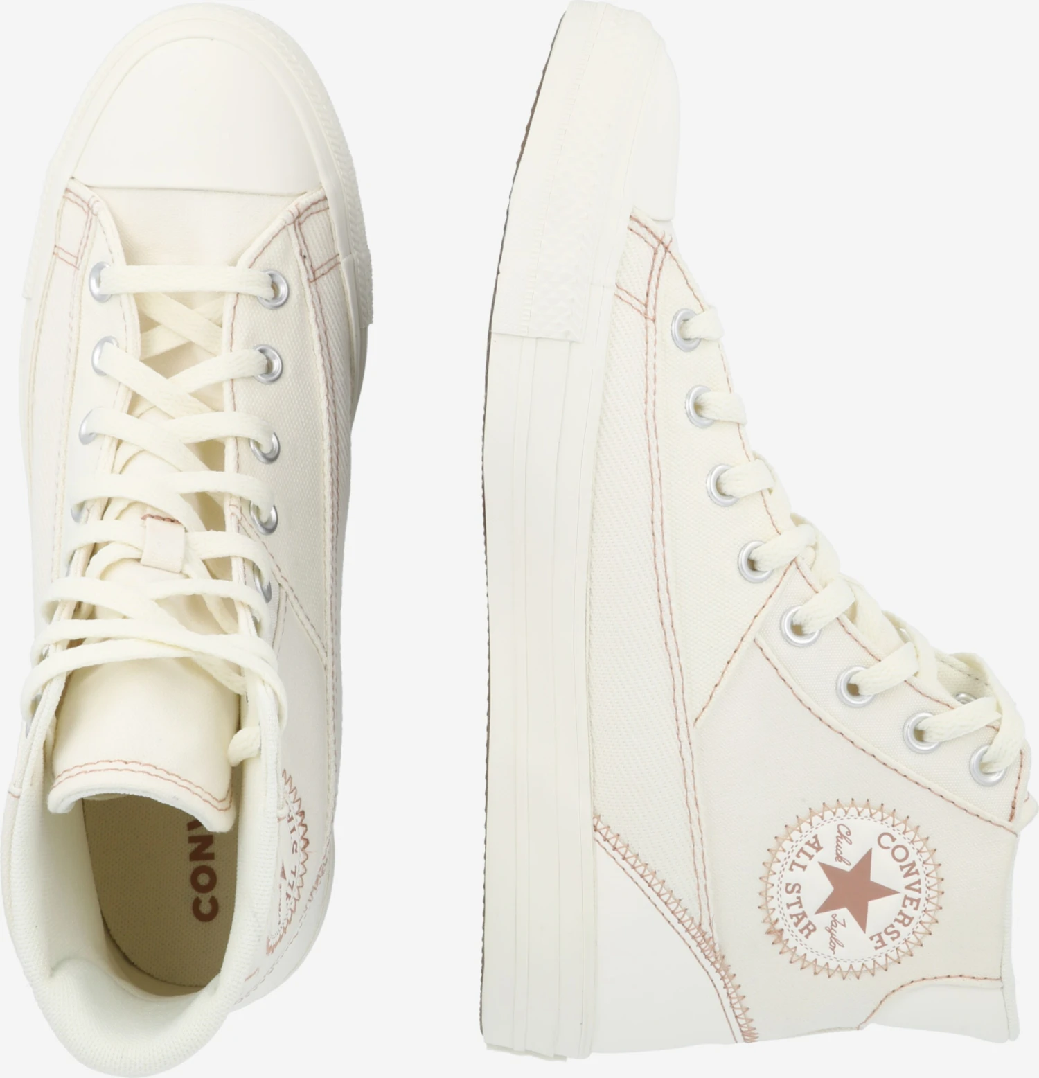 Converse Hoge Sneakers Sneakers Hoog Dames Eierschaal 4 Converse Hoge Sneakers Sneakers Hoog Dames Eierschaal - Afbeelding 2