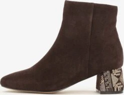 Kazar Overige Enkellaarsjes Enkellaarsje Dames Donkerbruin