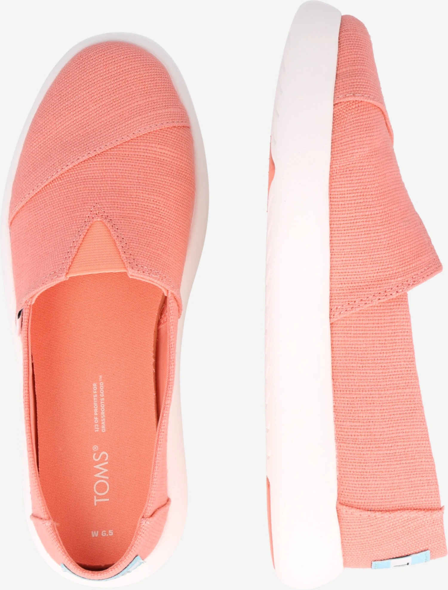 Toms Slip-on Sneakers Slip-on Dames Zalm Roze 4 Toms Slip-on Sneakers Slip-on Dames Zalm Roze - Afbeelding 2