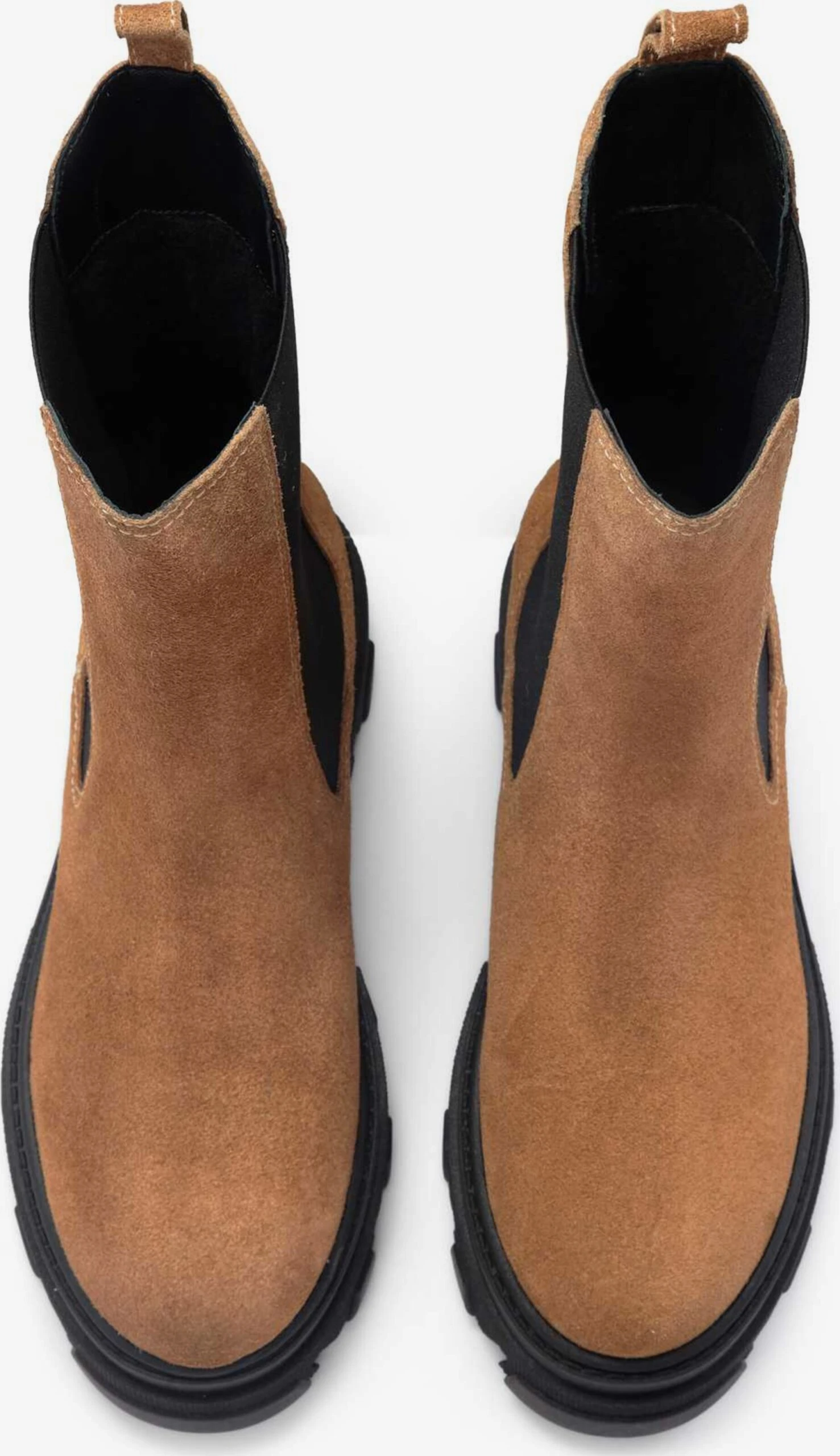 Kazar Enkellaarsjes Chelsea Boots Dames Lichtbruin 6 Kazar Enkellaarsjes Chelsea Boots Dames Lichtbruin - Afbeelding 4