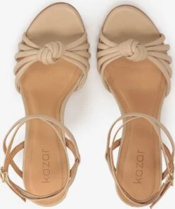 Kazar Sandalen Met Hak Sandalen Met Riem Dames Beige -Damesschoenen Winkel 3afcc737f776d72137d6c62eb8d2b62a