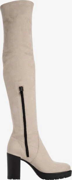 Tamaris Overknees Overknee Laarzen Dames Beige -Damesschoenen Winkel 41f45cf6fca79c4f3c756a7b855dcfaa