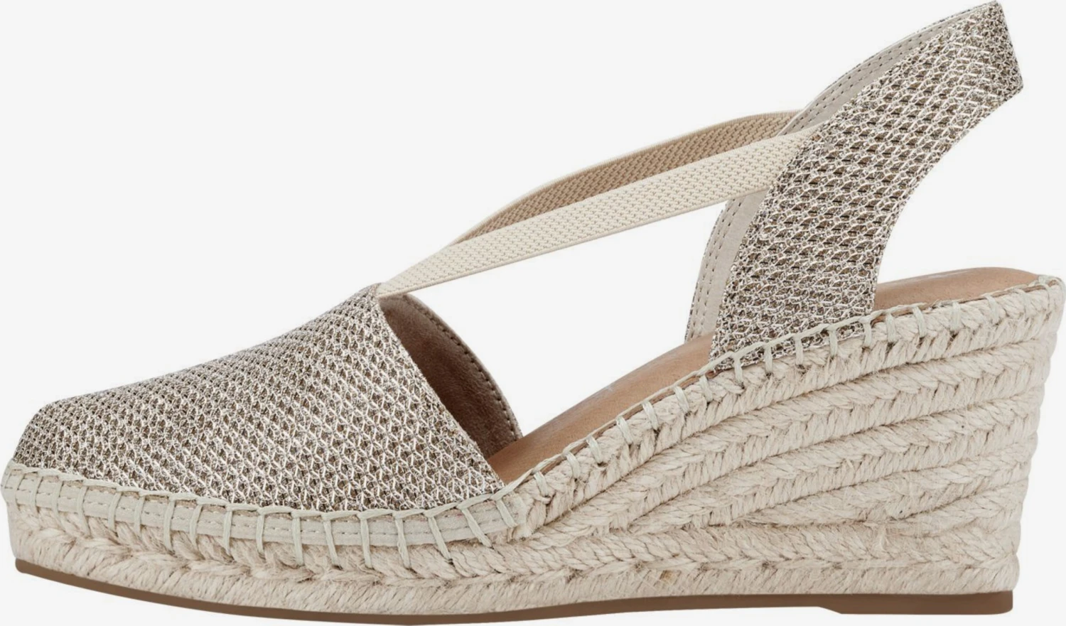 Tamaris Plateaupumps Slingpumps Dames Zilver 6 Tamaris Plateaupumps Slingpumps Dames Zilver - Afbeelding 4