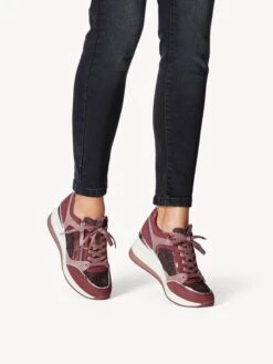 Tamaris Fashion Sneakers Sneakers Laag Dames Bourgogne -Damesschoenen Winkel 4d222a526245484ca08b07749adbe9b5