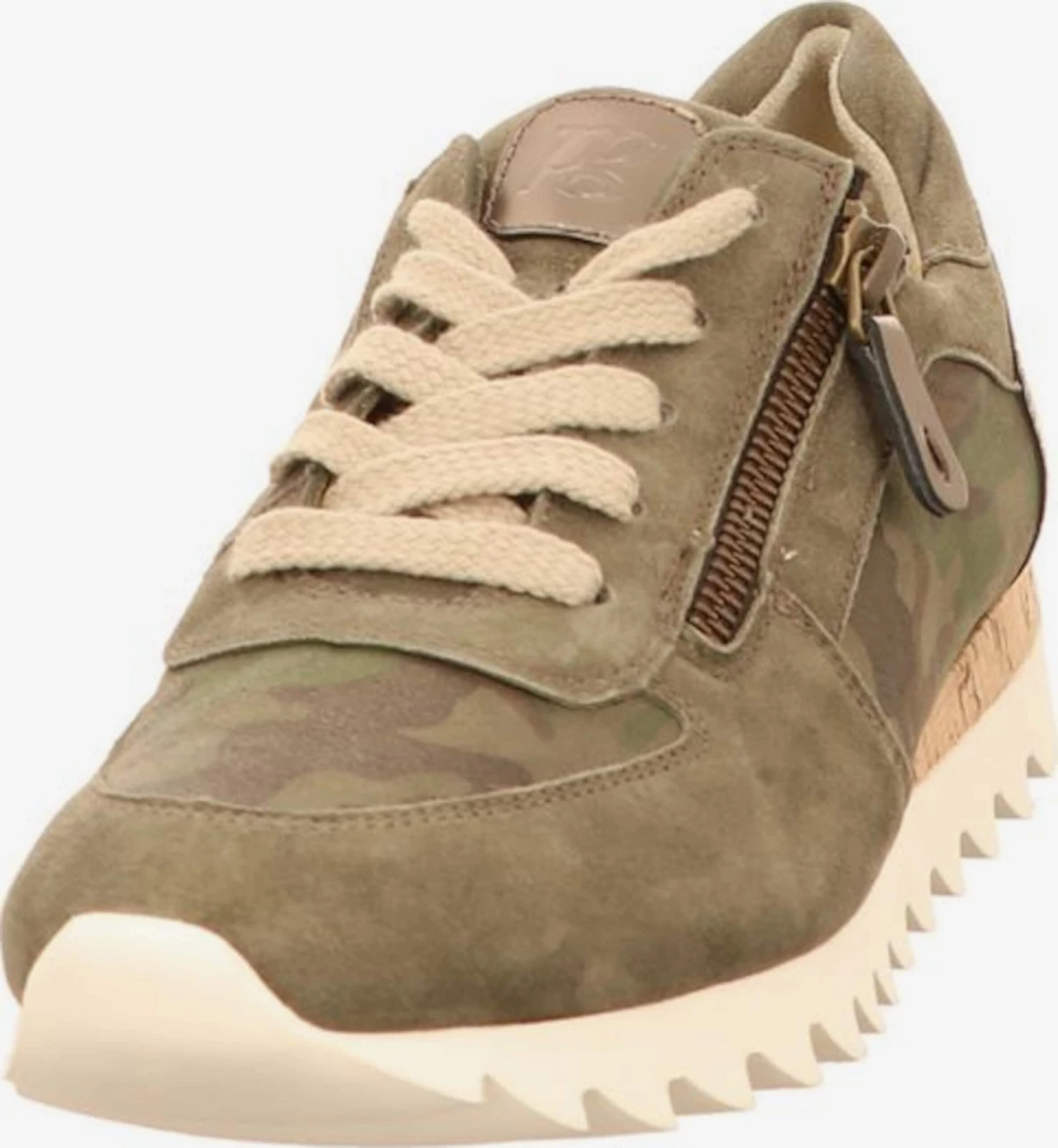 Paul Green Fashion Sneakers Sneakers Laag Dames Olijfgroen