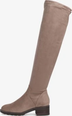 Tamaris Overknees Overknee Laarzen Dames Beige
