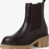 Tamaris Enkellaarsjes Chelsea Boots Dames Chocoladebruin -Damesschoenen Winkel 564669ba1d3488ca79f53b9f99e46746