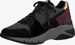 Tamaris Fashion Sneakers Sneakers Laag Dames Donkergroen / Zwart