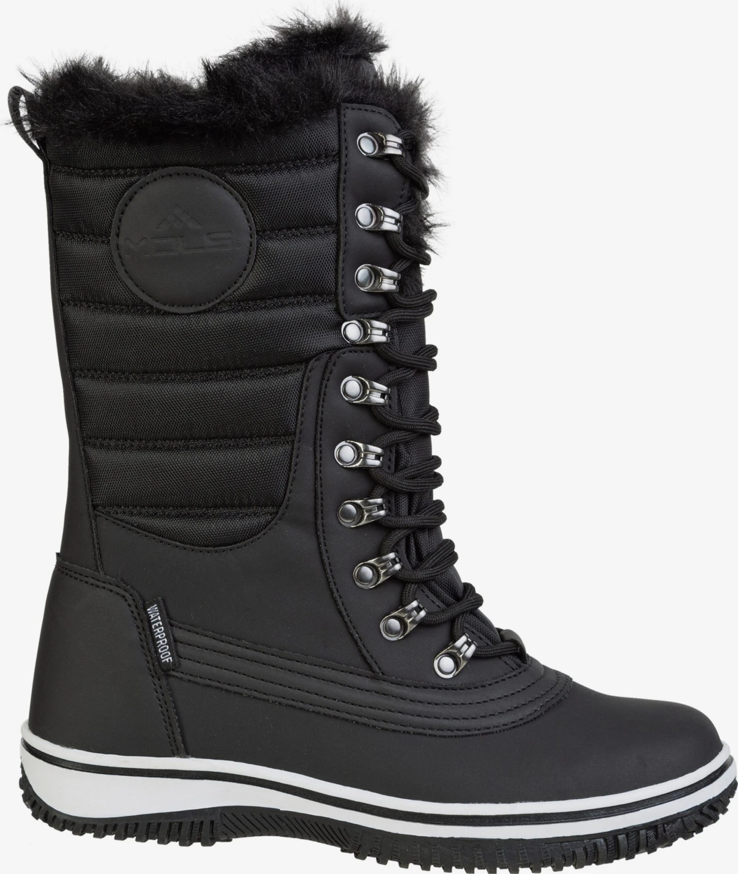 MOLS Laarzen Veterlaarzen DRENU Dames Zwart 5 MOLS Laarzen Veterlaarzen DRENU Dames Zwart - Afbeelding 4