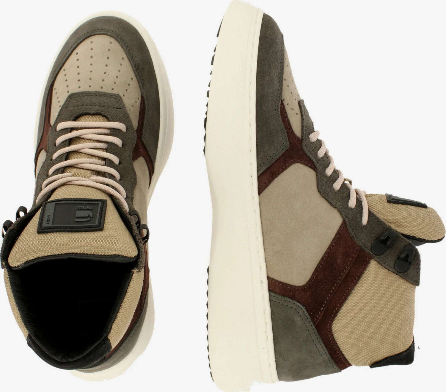 G-Star Raw Hoge Sneakers Sneakers Hoog LASH MID BLK Dames Beige 4 G-Star Raw Hoge Sneakers Sneakers Hoog LASH MID BLK Dames Beige - Afbeelding 2