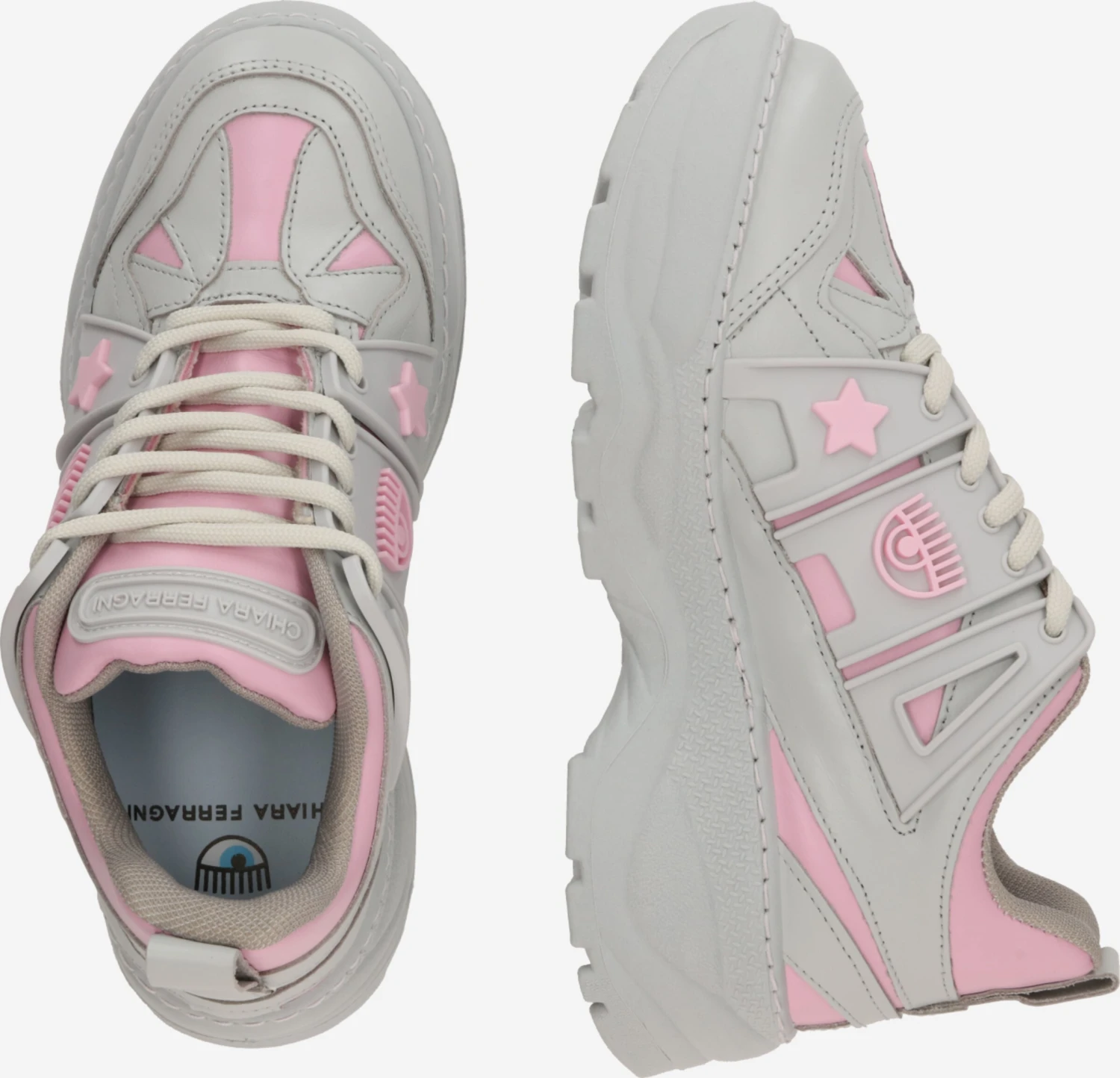 Chiara Ferragni Fashion Sneakers Sneakers Laag EYEFLY Dames Grijs 4 Chiara Ferragni Fashion Sneakers Sneakers Laag EYEFLY Dames Grijs - Afbeelding 2