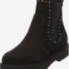 Paul Green Enkellaarsjes Chelsea Boots Dames Zwart -Damesschoenen Winkel 694d36cb537eb4a1267594aacb83341a