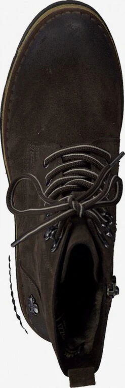 Enkellaarsjes Veterlaarsjes Dames Donkerbruin -Damesschoenen Winkel 6e93940b1b0ba24d0f520570dd900b30