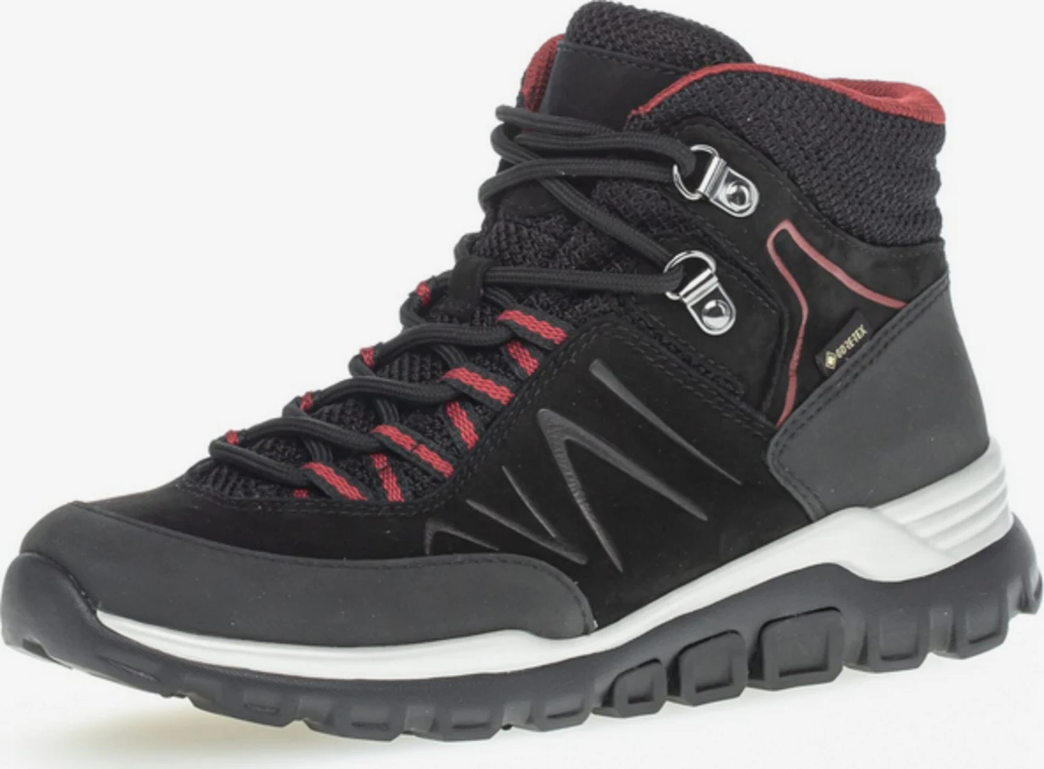 Gabor Enkellaarsjes Veterlaarsjes Dames Antraciet / Zwart 3 Gabor Enkellaarsjes Veterlaarsjes Dames Antraciet / Zwart