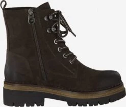 Enkellaarsjes Veterlaarsjes Dames Donkerbruin -Damesschoenen Winkel 756e5404bddc1f8ff6a0b922342fcadb