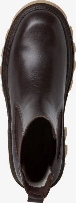 Tamaris Enkellaarsjes Chelsea Boots Dames Chocoladebruin -Damesschoenen Winkel 79448f4e0eed16de6bd09734ed7bd491