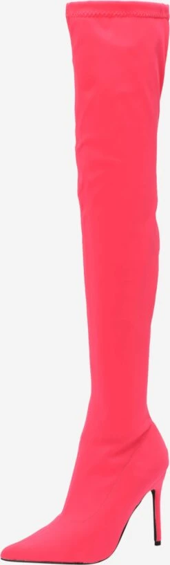 NASTY GAL Overknees Overknee Laarzen Dames Neonroze