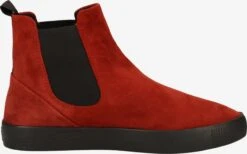 Enkellaarsjes Chelsea Boots Dames Rood -Damesschoenen Winkel 87828a336239da9cc07198ba4c6f2b26