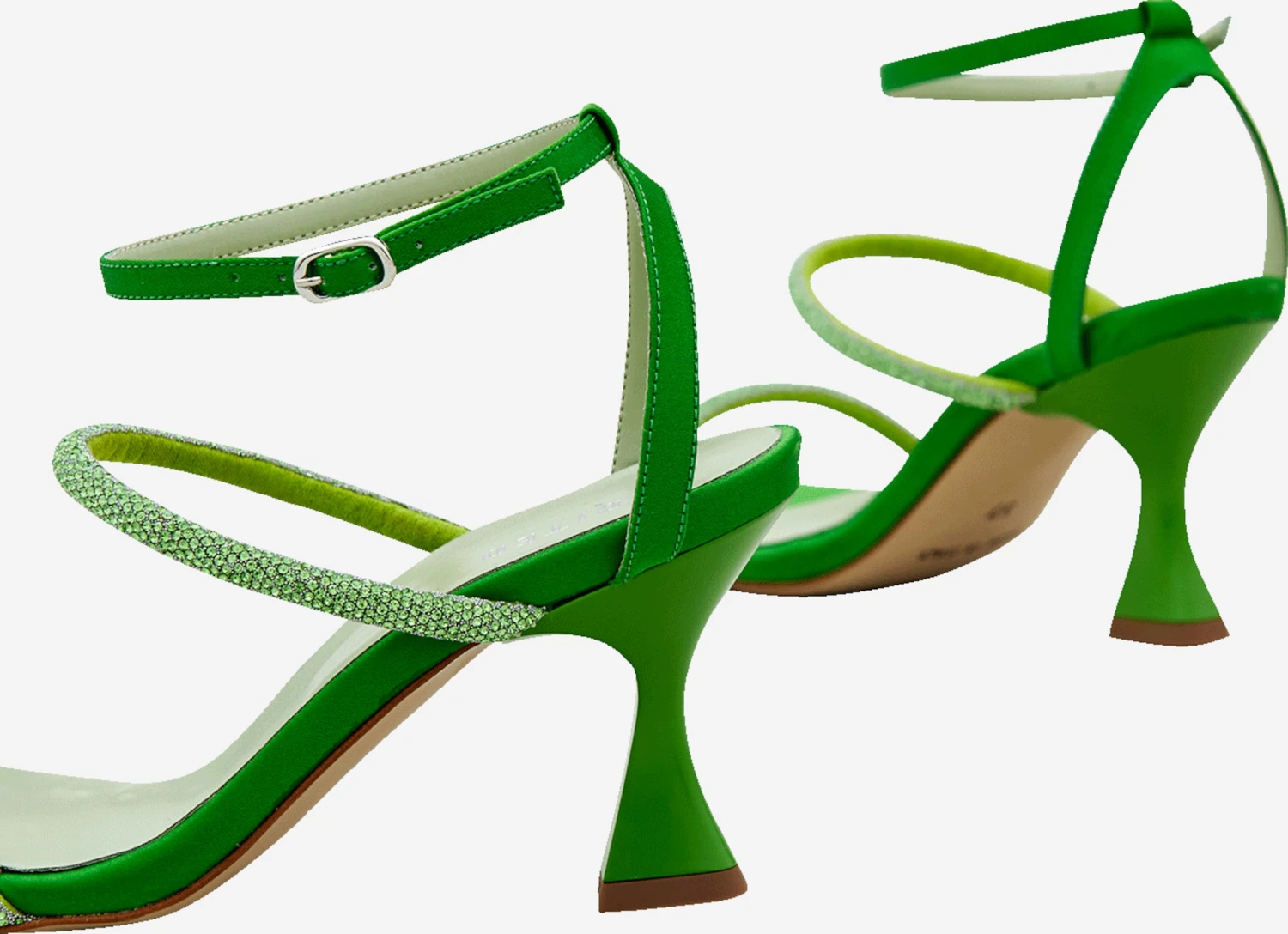 EDITED Sandalen Met Hak Sandaal Viktoria Dames Groen 5 EDITED Sandalen Met Hak Sandaal Viktoria Dames Groen - Afbeelding 3