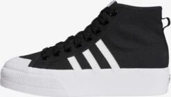 Adidas Originals Hoge Sneakers Sneakers Hoog NIZZA PLATFORM MID Dames Zwart