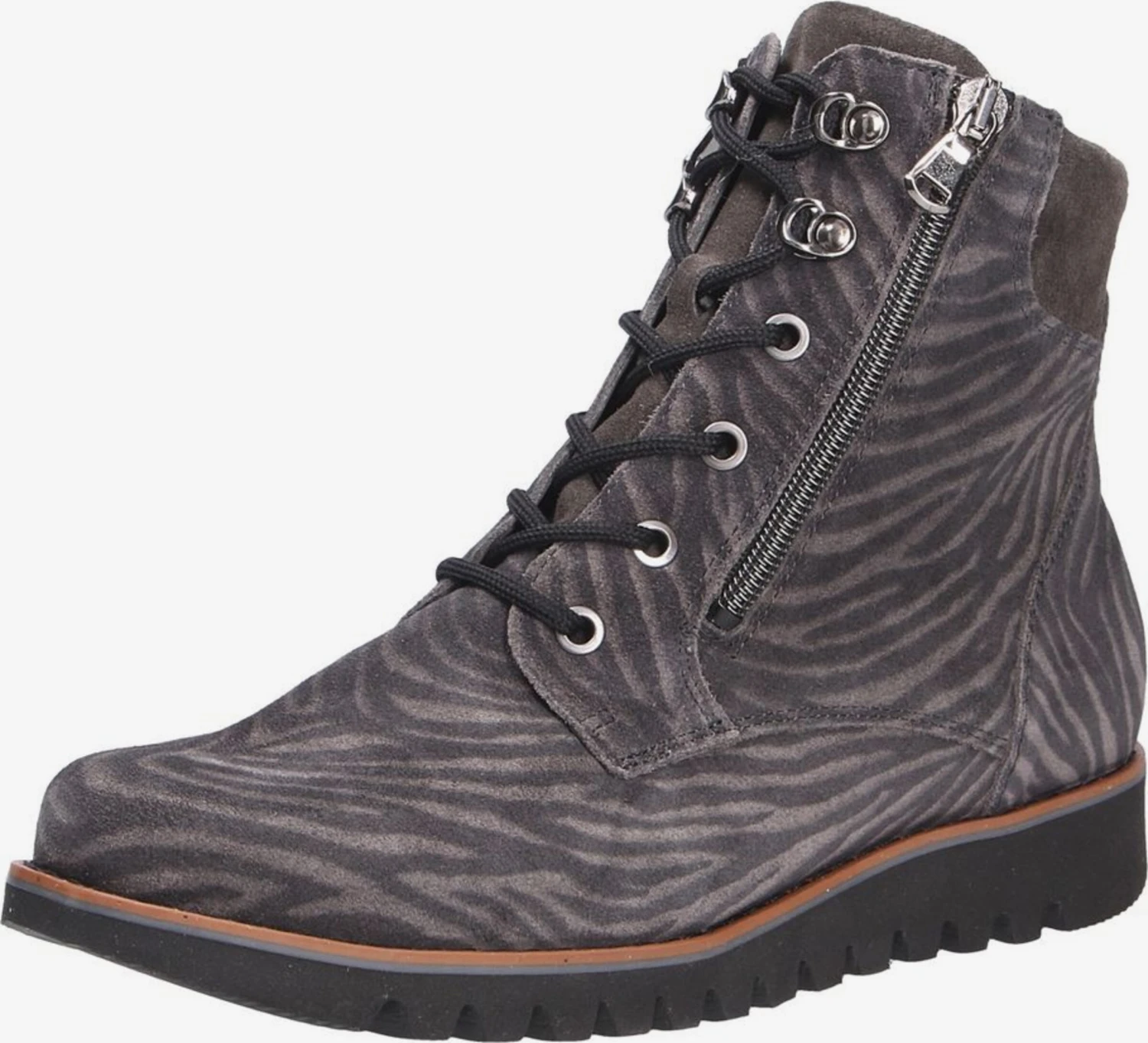 WALDLÄUFER Enkellaarsjes Veterlaarsjes Dames Taupe 3 WALDLÄUFER Enkellaarsjes Veterlaarsjes Dames Taupe