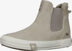 Mustang Enkellaarsjes Chelsea Boots Dames Lichtbeige