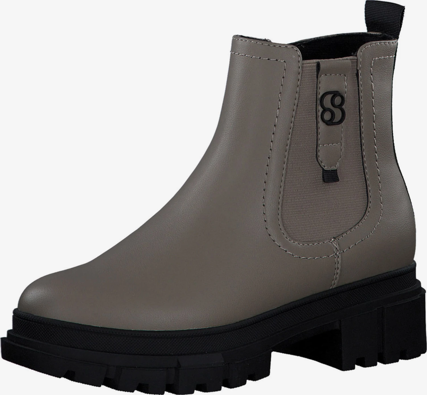 S.Oliver Enkellaarsjes Chelsea Boots Dames Taupe 3 S.Oliver Enkellaarsjes Chelsea Boots Dames Taupe
