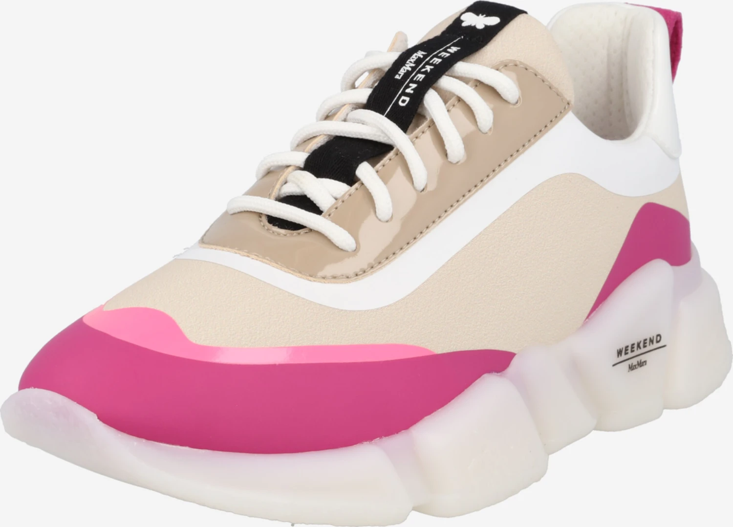 Weekend Max Mara Running Sneakers Sneakers Laag POTENZA Dames Beige / Magenta 3 Weekend Max Mara Running Sneakers Sneakers Laag POTENZA Dames Beige / Magenta