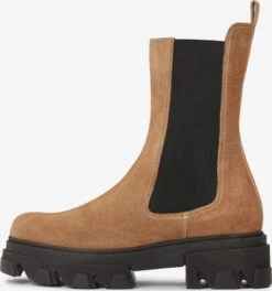Kazar Enkellaarsjes Chelsea Boots Dames Lichtbruin