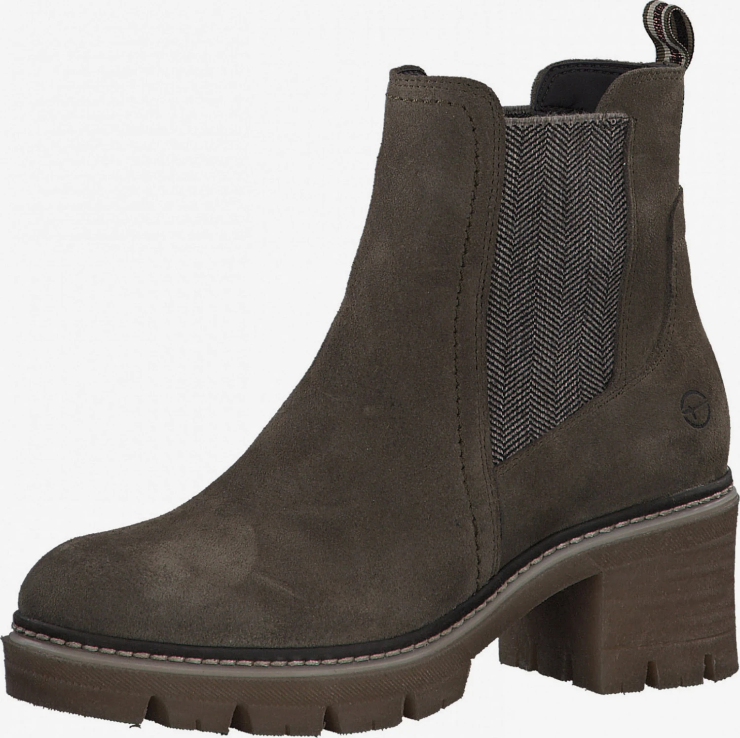 Tamaris Enkellaarsjes Chelsea Boots Dames Kaki 3 Tamaris Enkellaarsjes Chelsea Boots Dames Kaki