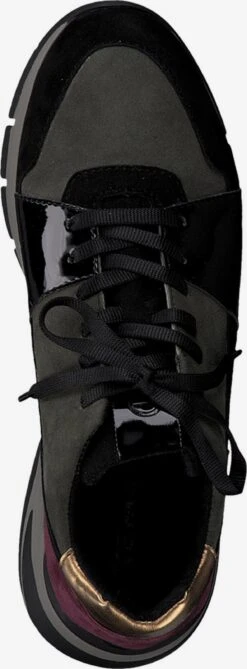 Tamaris Fashion Sneakers Sneakers Laag Dames Donkergroen / Zwart -Damesschoenen Winkel d7a7b2602a46e1a8ff939bcd647bafca