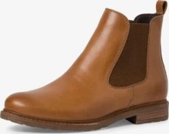 Tamaris Enkellaarsjes Chelsea Boots Dames Cognac