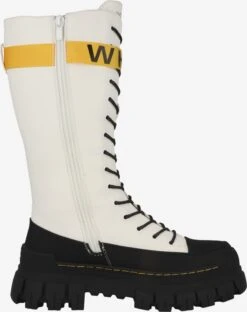 Dockers By Gerli Laarzen Veterlaarzen Dames Wit -Damesschoenen Winkel e04ce6a50ff1d8998882959f64242443