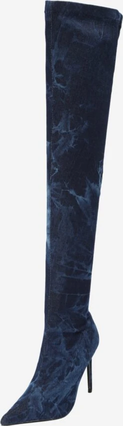 NASTY GAL Overknees Overknee Laarzen Dames Navy