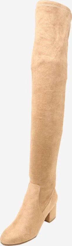 Steve Madden Overknees Overknee Laarzen ISAAC Dames Beige