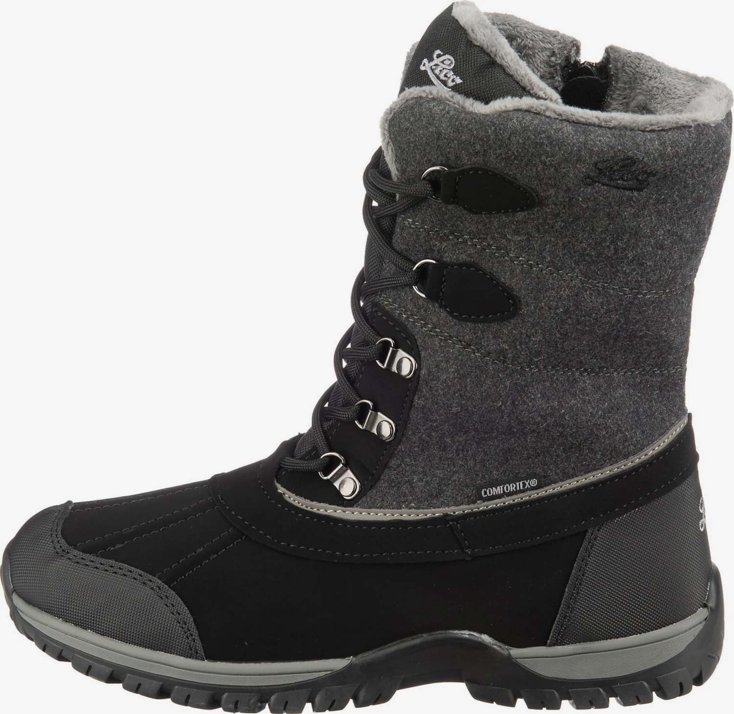 LICO Laarzen Snowboots Serena Dames Grijs / Zwart 4 LICO Laarzen Snowboots Serena Dames Grijs / Zwart - Afbeelding 2