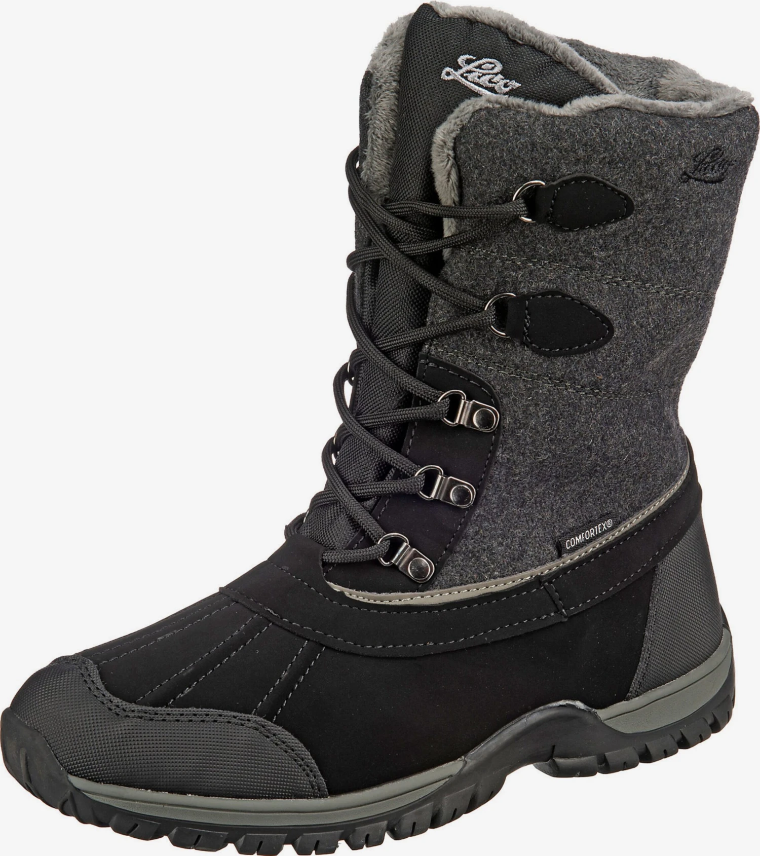LICO Laarzen Snowboots Serena Dames Grijs / Zwart 3 LICO Laarzen Snowboots Serena Dames Grijs / Zwart