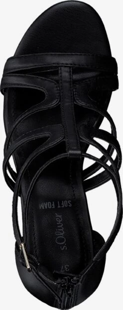 S.Oliver Sandalen Met Hak Sandaal Dames Zwart -Damesschoenen Winkel f8333351aa16dca070e249492ea81f99