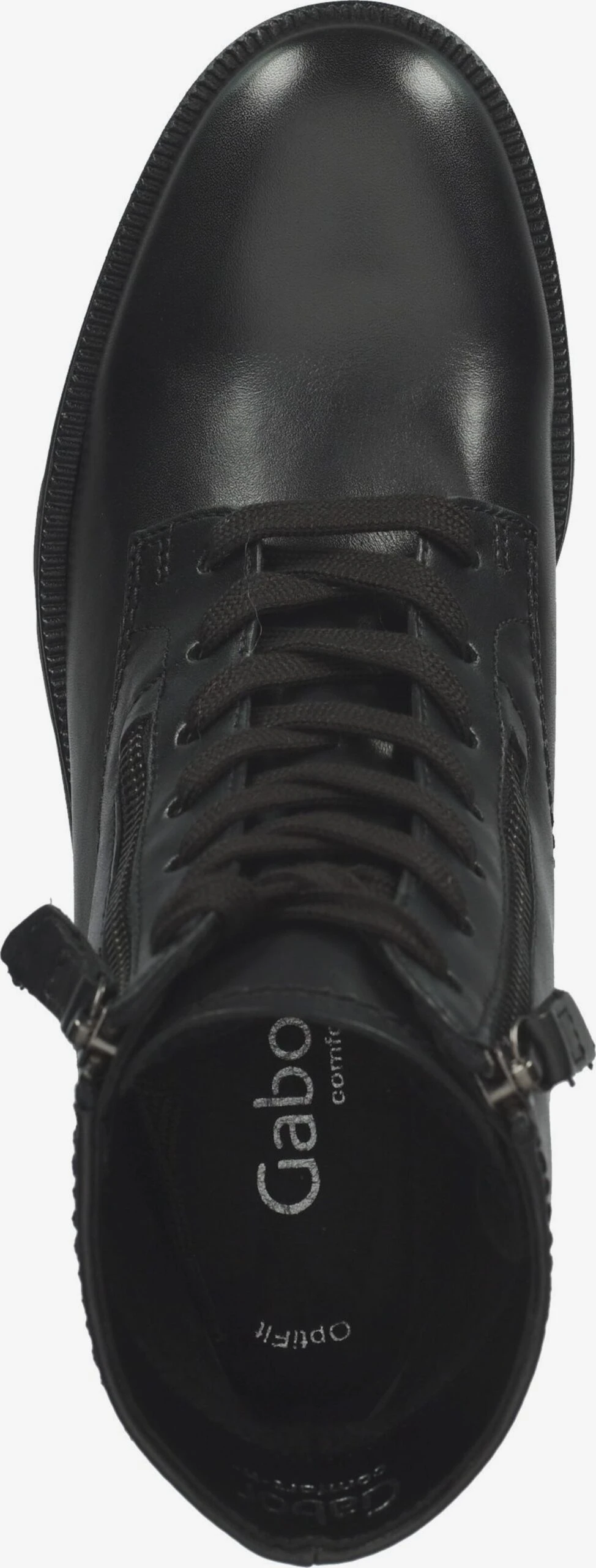 Gabor Enkellaarsjes Veterlaarsjes Dames Zwart 8 Gabor Enkellaarsjes Veterlaarsjes Dames Zwart - Afbeelding 6